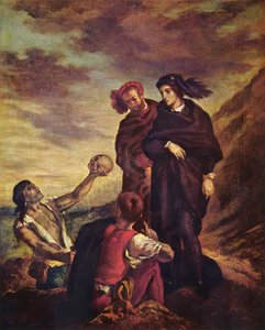 Hamlet y Horacio en el cementerio de Ferdinand Victor Eugene Delacroix